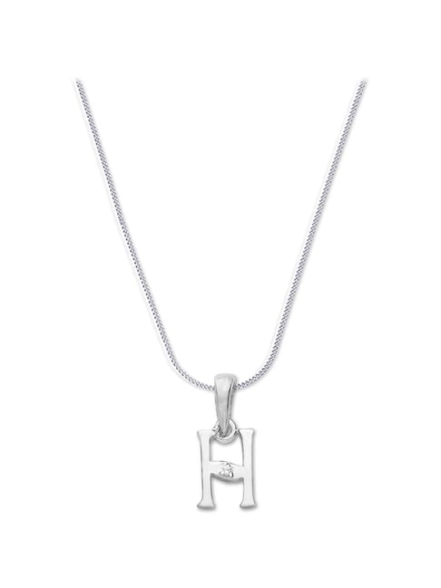 Sterling Silver Chunky Initial Necklace | Hersey & Son Silversmiths