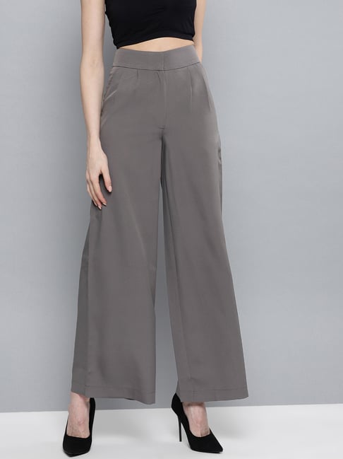 Buy Harpa Grey Mid Rise Trousers for 