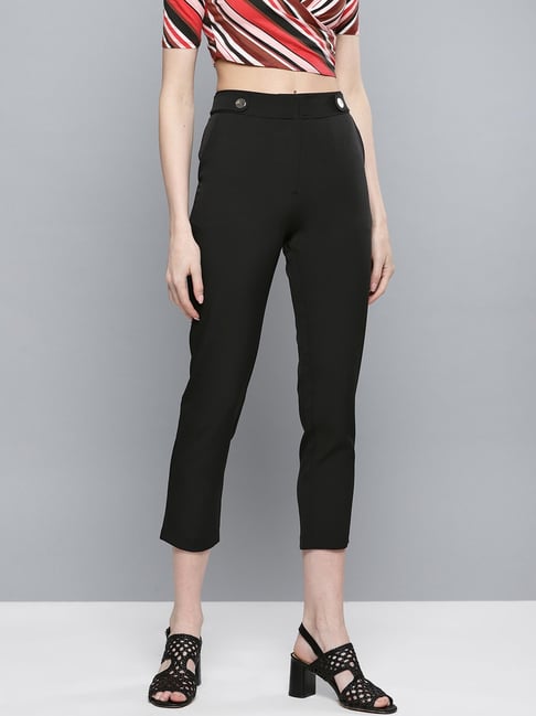 Selvia Flared Women Black Trousers  Buy Selvia Flared Women Black Trousers  Online at Best Prices in India  Flipkartcom