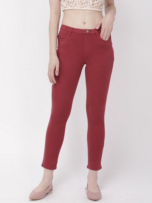 Buy Go Colors Women Grey Solid Stretch Leggings Online at Best Prices in  India - JioMart.