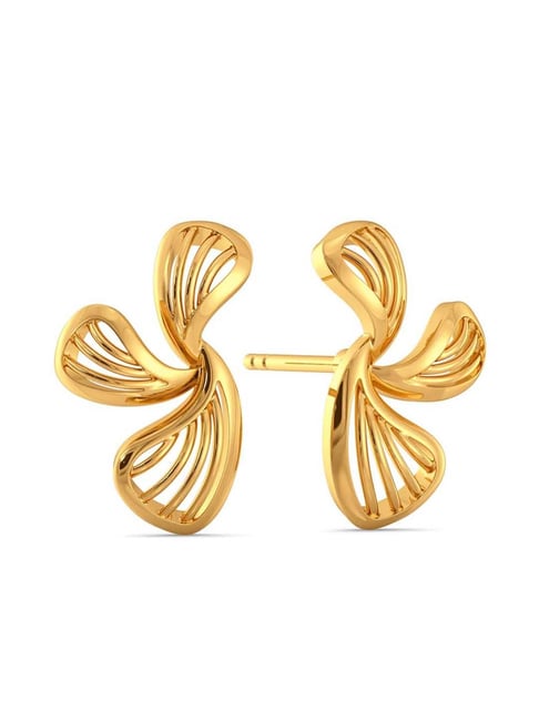 Melorra 18K Sunshine yellow Gold Earrings  Amazonin Fashion