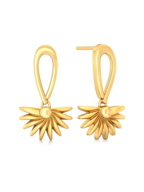 Buy Yellow Gold Earrings for Women by Melorra Online