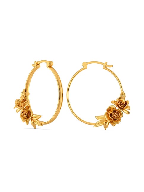 MELORRA Gold  Buy MELORRA 18Kt Forbidden Love Gold Earrings Online  Nykaa  Fashion