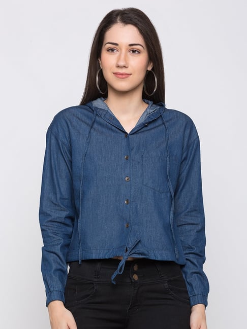 Globus Blue Cotton Shirt