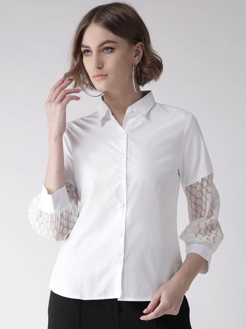 Style Quotient White Lace Shirt Price in India