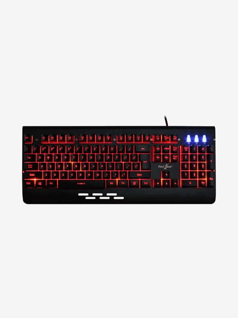 Red Gear Blaze Wired LED USB Gaming Keyboard (MT01, Black)