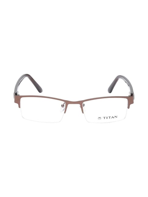 titan half rim rectangle frame