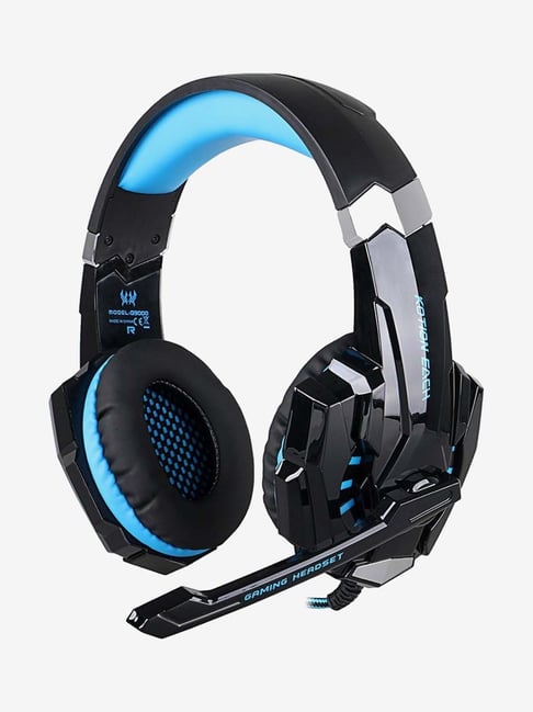 Kotion Each LED Wired Gaming Headphone with Microphone (G9000, Black and Blue)