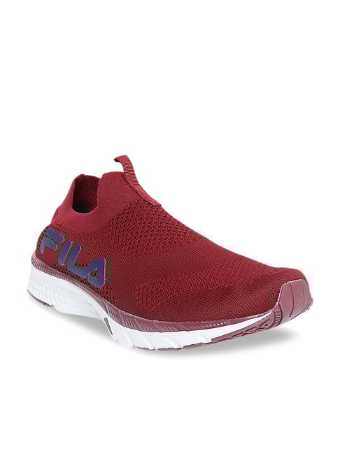 maroon fila shoes