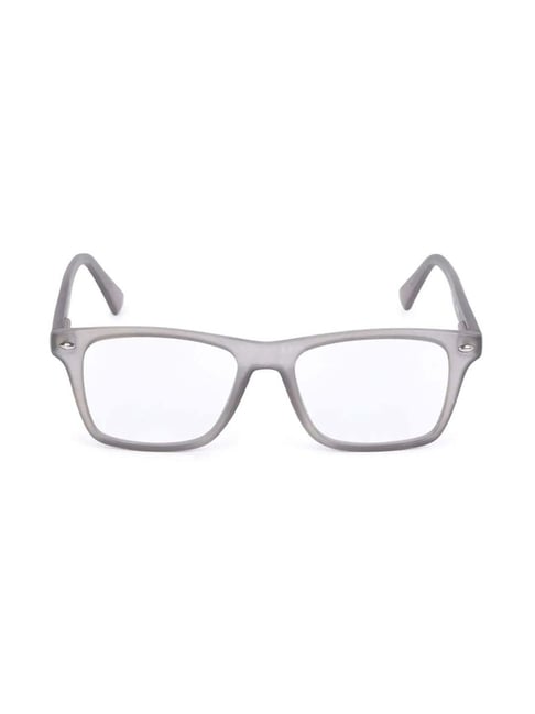 Fastrack FT1077MFP3 Grey Full Rim Wayfarer Single Vision Eyeglasses with  Anti-Reflective Lens