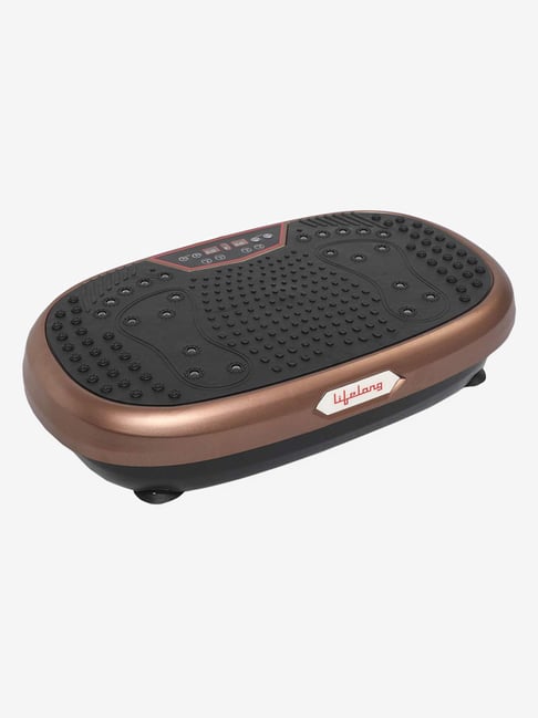 Lifelong Crazyfit LLM234 Vibration Plate Massager Machine (Black/Brown)