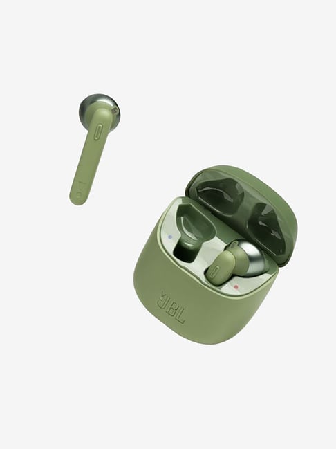 Buy JBL True Wireless EarPods with Mic (Tune 220TWS, Green) Online at