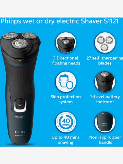 Buy Philips Aquatouch S1121/45 Cordless Wet and Dry Shaver for Men ...