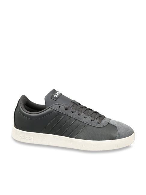 Adidas Men's VL Court 2.0 Dark Grey Sneakers