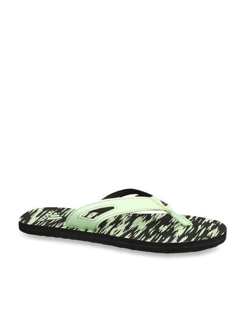 Adidas Women's Ozor III Lime Green Flip Flops