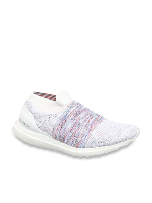 Adidas ultraboost laceless white on sale multicolor