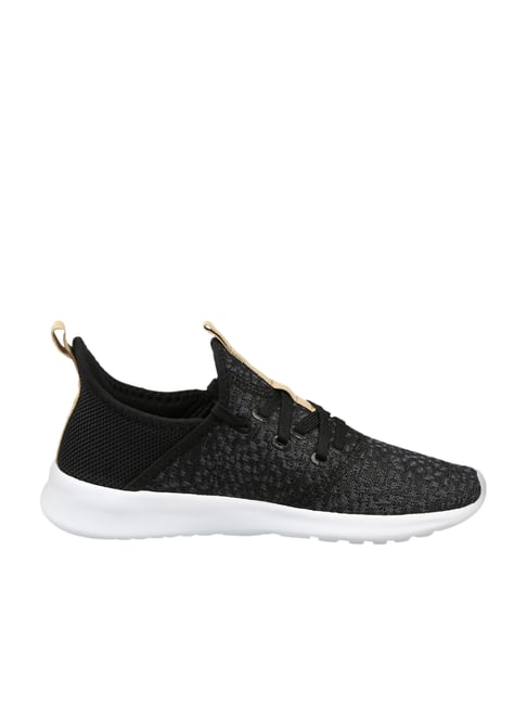 Adidas Women s Cloudfoam Pure Black Running Shoes