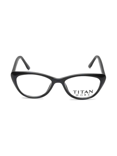 Buy Titan TW1083WFP1 Black Full Rim Cat Eye Eyeglasses For Women