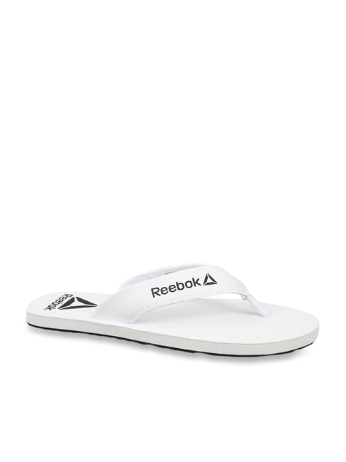 Reebok cheap slippers white