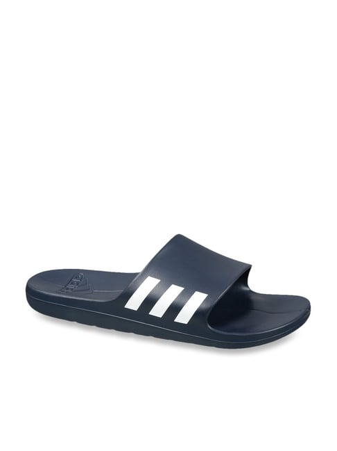 Adidas Mens Adilette Shower Locker Slide Shoe Water Sandal White/Blk GZ5921  - Sports Diamond