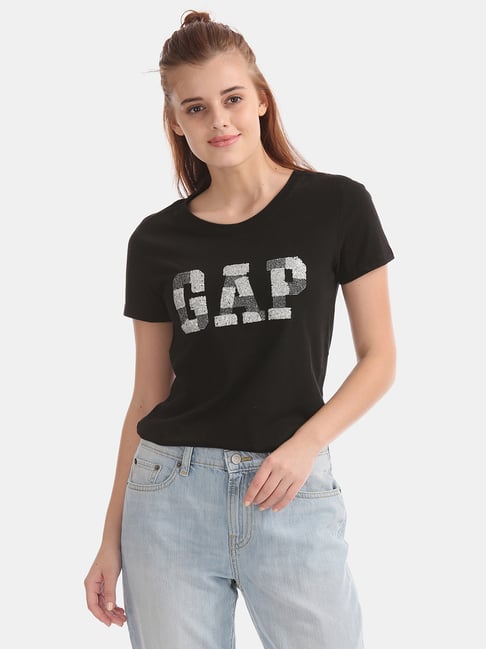 GAP True Black Embellished Tee