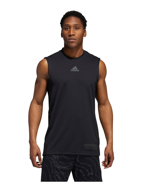 Adidas black hot sale vest top