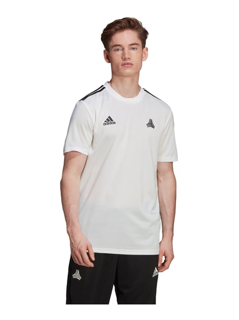 Buy Adidas White Regular Fit Sports T-Shirt for Mens Online Tata