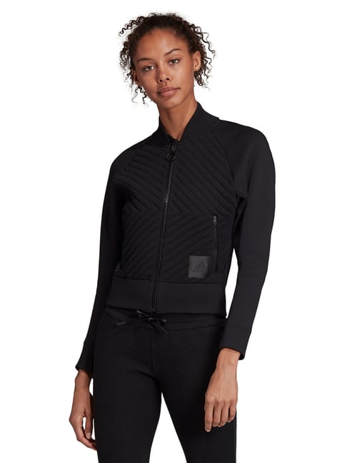 Buy Adidas Black Full Sleeves Jacket for Women Online Tata CLiQ