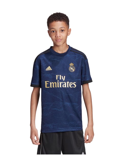 Buy Adidas Kids REAL A JSY Y Navy Printed Jersey for Boys Clothing