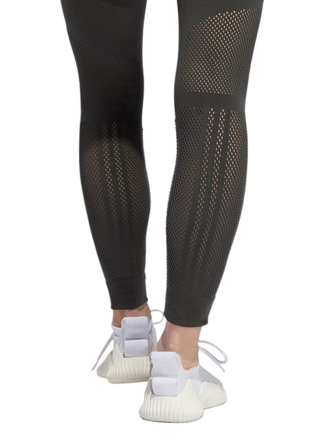 Buy Adidas Dark Olive Mid Rise Tights for Women Online Tata CLiQ - Main Image