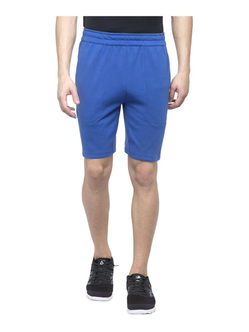 Buy Blue Regular Fit Sports Shorts for Mens Online @