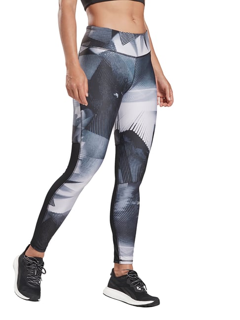 Running Leggings Reebok Black Mesh Leggings Reebok Essentials