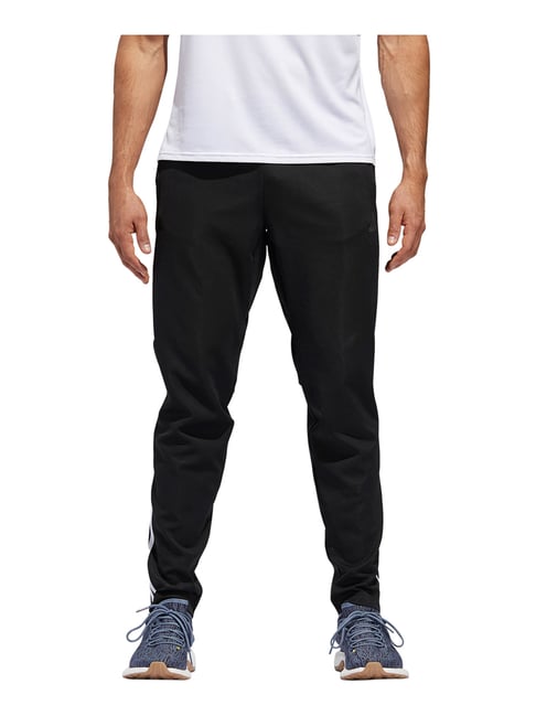 Buy Adidas Black Regular Fit Trackpants for Mens Online Tata CLiQ