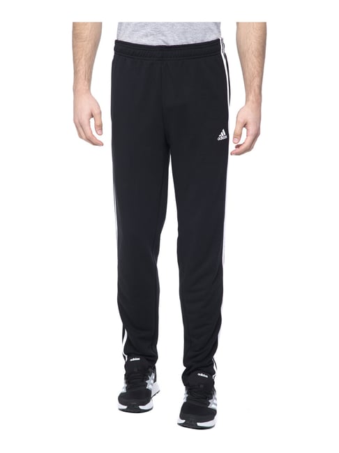 Buy Adidas Black Regular Fit Trackpants for Mens Online Tata CLiQ