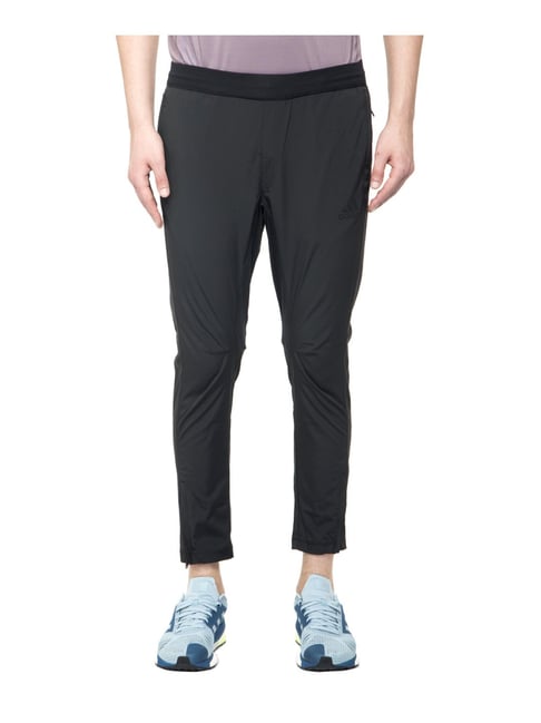 Buy Adidas Black Cotton Regular Fit Logo Printed Track Pants for Mens  Online  Tata CLiQ