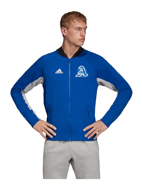 Buy Adidas Blue Regular Fit Jacket for Mens Online Tata CLiQ - Main Image