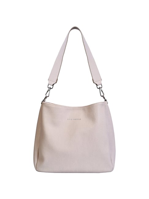 lino perros beige handbag