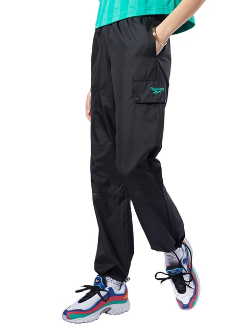Buy Reebok Black Mid Rise Joggers for Women Online Tata CLiQ