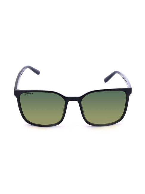 Fastrack P408GR4 Green Anti-Reflective Square Sunglasses