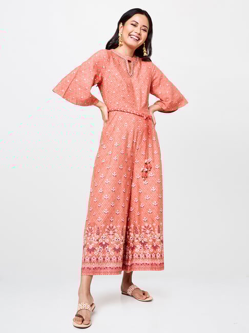 global desi pink jumpsuit