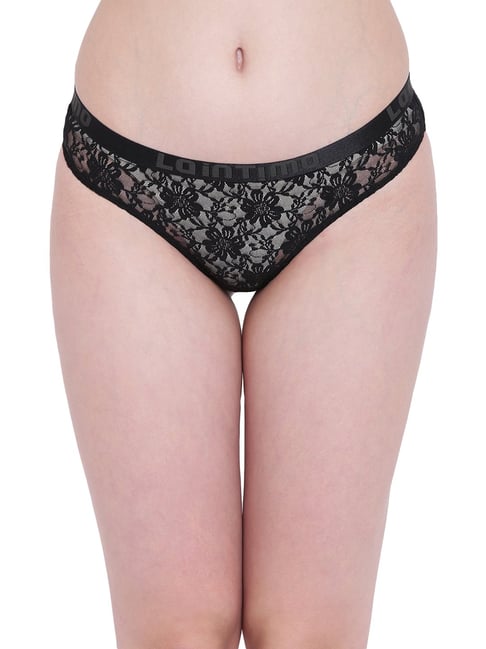 Buy La Intimo Black Lace Bikini Panty for Women Online @ Tata CLiQ