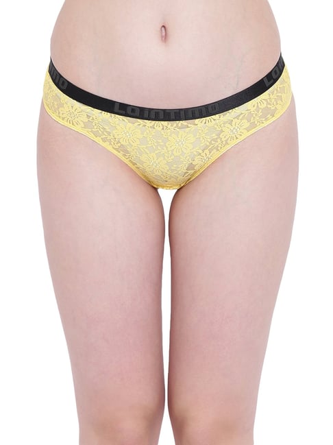 La Intimo Yellow Lace Bikini Panty-picture-12