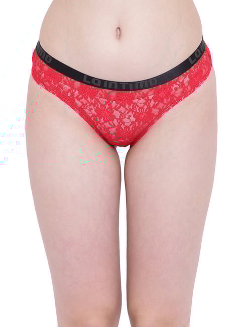 La Intimo Red Lace Bikini Panty-picture-26