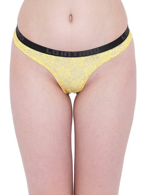 La Intimo Yellow Lace Bikini Panty-picture-38