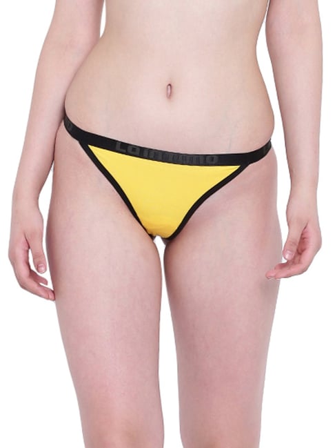 La Intimo Yellow Thong-picture-43
