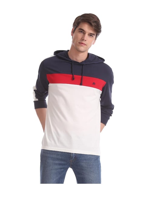 Buy Aeropostale Multicolor Colour-Block T-Shirt for Men Online