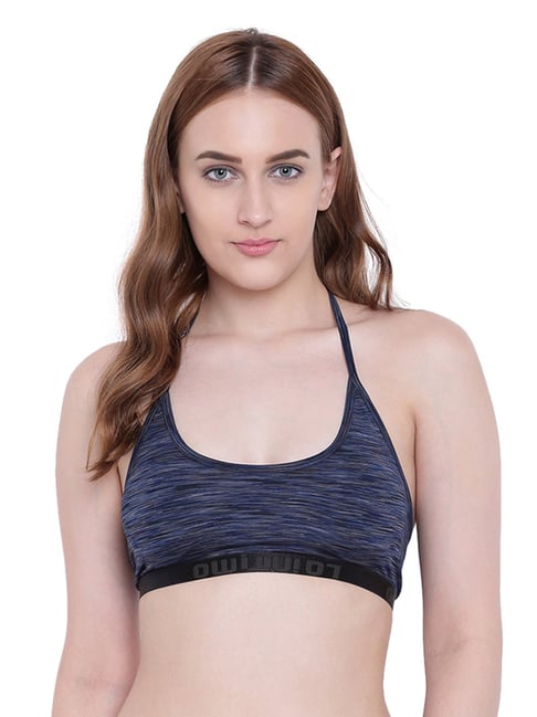 La Intimo Navy Non Wired Padded Full Coverage Bra