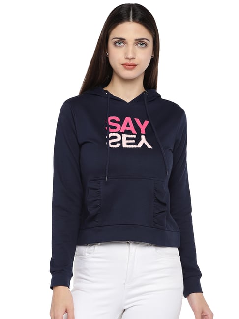 Globus Navy Printed Sweatshirt-picture-36