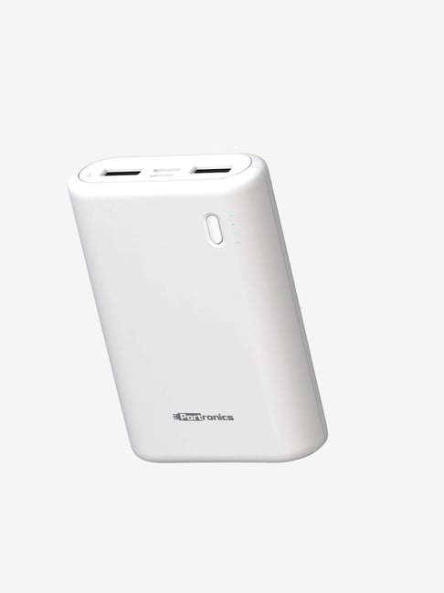 Portronics Indo 10X 10000mAh Power Bank (POR-1009, White)