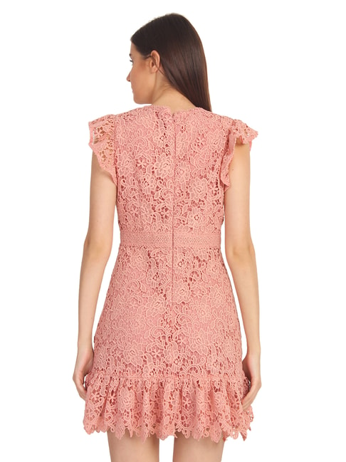 Buy Cover Story Pink Lace Dress for ...